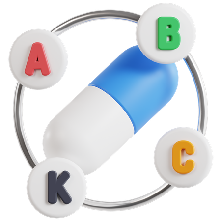 Capsule Vitamins  3D Icon