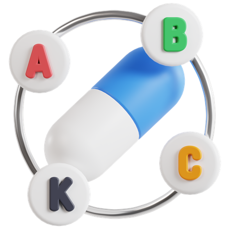 Capsule Vitamins  3D Icon