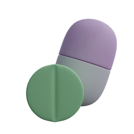 Capsules And Pills  3D Icon