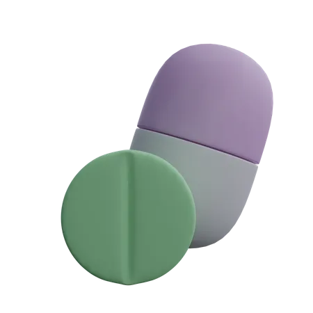 Capsules And Pills  3D Icon