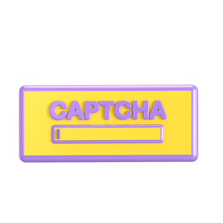 Captcha  3D Icon