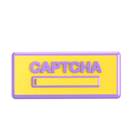 Captcha  3D Icon