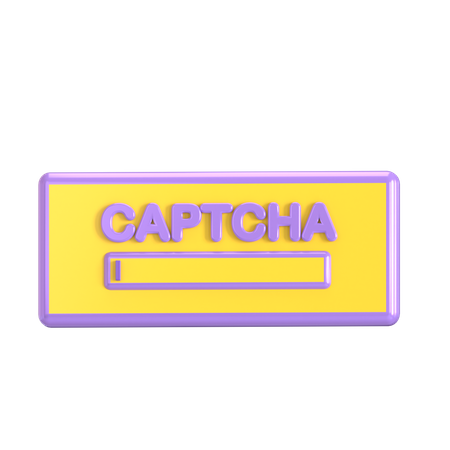 Captcha  3D Icon