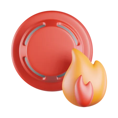 Capteur d'alarme incendie  3D Icon