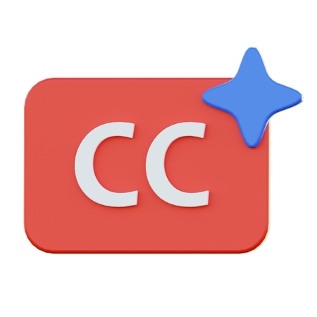Caption Ai  3D Icon