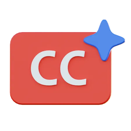Caption Ai  3D Icon