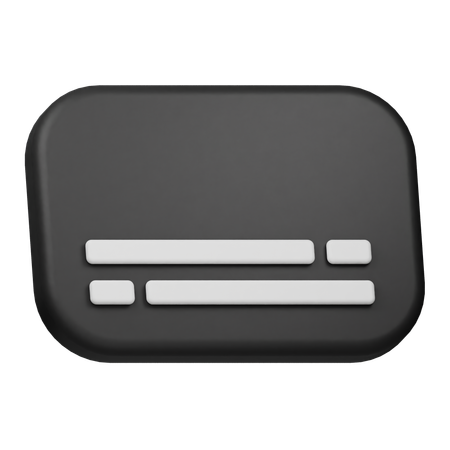 Captions  3D Icon