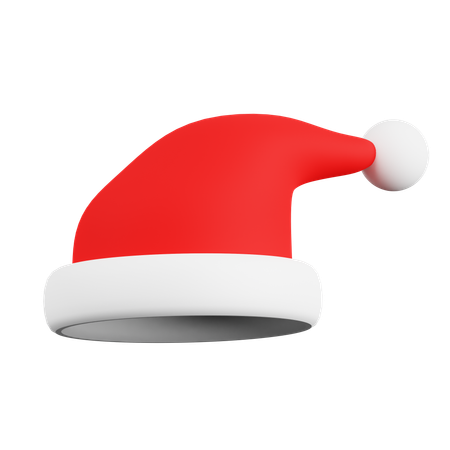 Capucha de papá noel  3D Icon