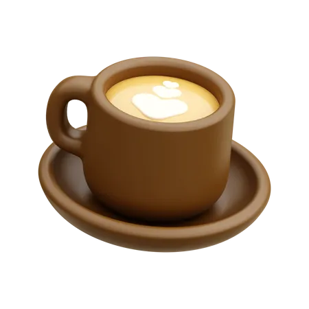 Café capuchino  3D Icon
