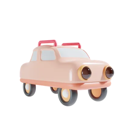 Family Car Travel 3 D Illustration 3D Icon