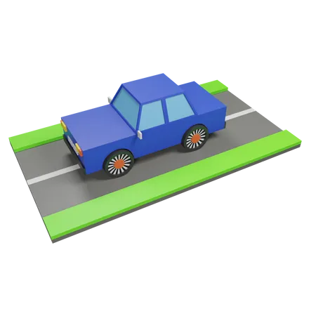 Car Simple Vehicle 3D Icon