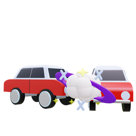 Car Accident  3D Icon