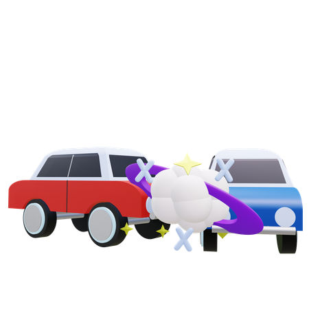 Car Accident  3D Icon