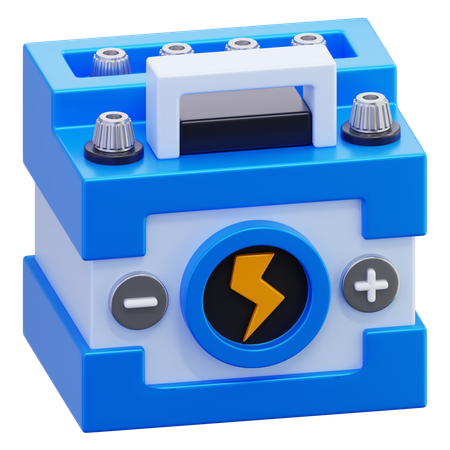Car Accumulator  3D Icon