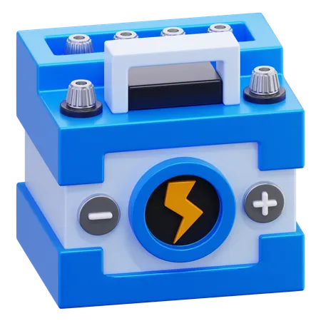 Car Accumulator  3D Icon