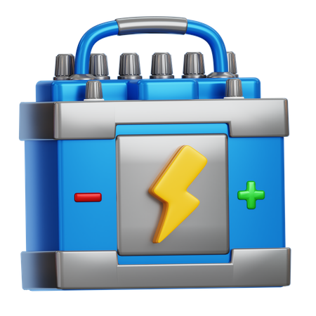 Car Battery 3D Icon