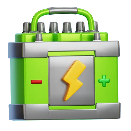 Car Battery  3D Icon