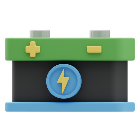 Car Battery  3D Icon