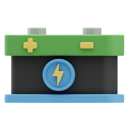 Car Battery  3D Icon