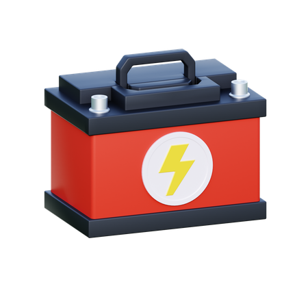 Car Battery  3D Icon