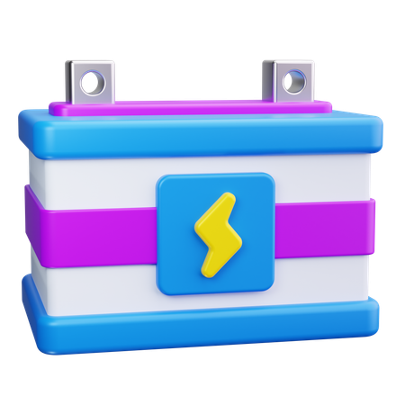 Car Battery  3D Icon