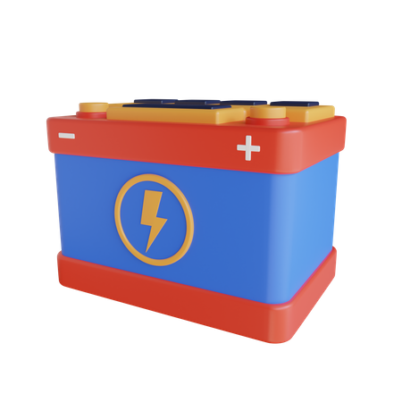 Car Battery  3D Icon