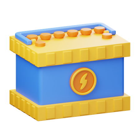 Car Battery  3D Icon