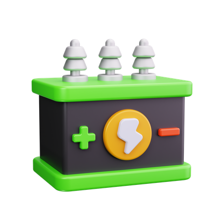 Car Battery  3D Icon