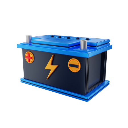 Car Battery  3D Illustration