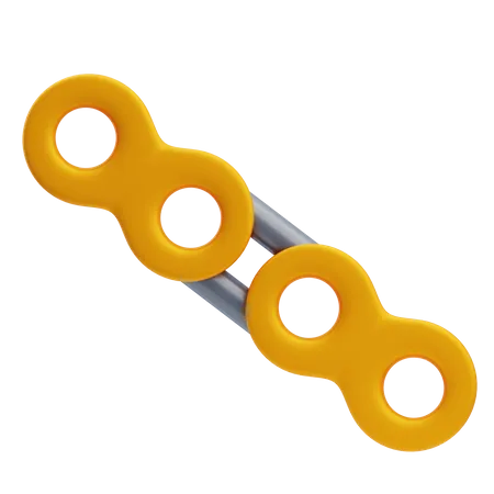 Car Chain  3D Icon