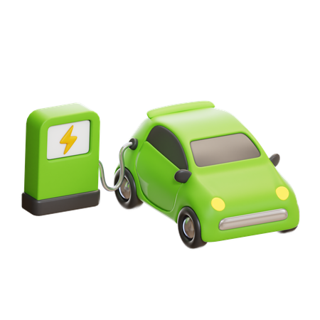 Car Charging Station  3D Icon