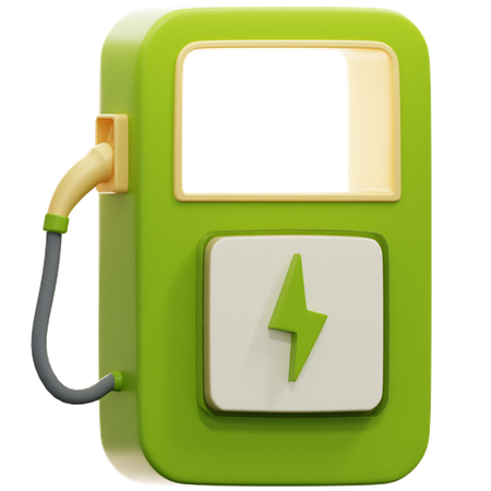 Car Charging Station  3D Icon