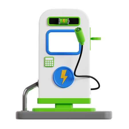 Car Charging Station  3D Icon