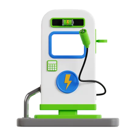 Car Charging Station  3D Icon