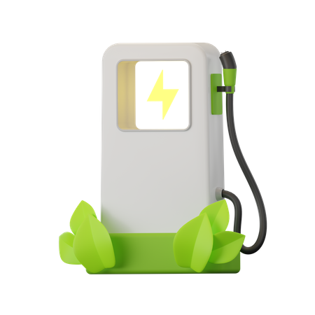 Car Charging Station  3D Icon