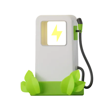 Car Charging Station  3D Icon