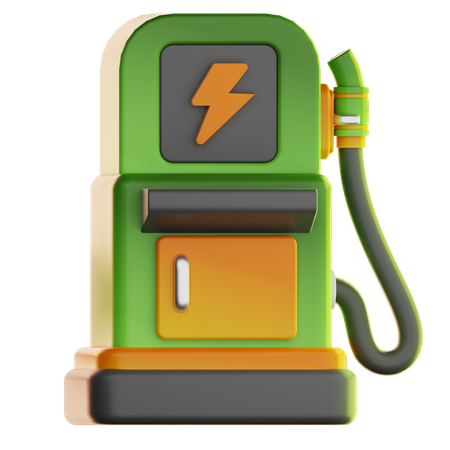 Car Charging Station  3D Icon