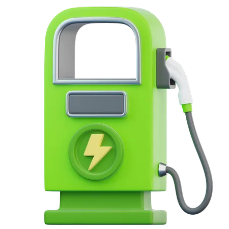 Car Charging Station  3D Icon