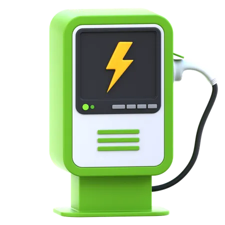 Car Charging Station  3D Icon