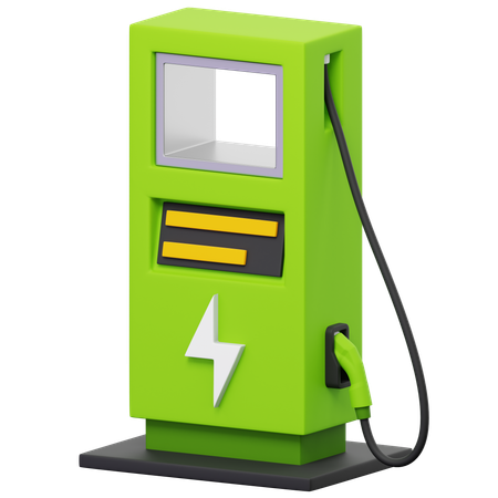 Car Charging Station  3D Icon