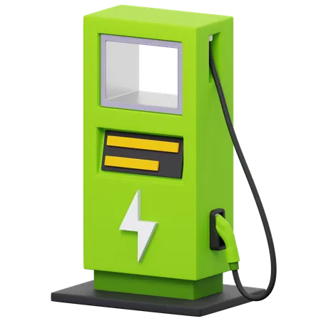 Car Charging Station  3D Icon