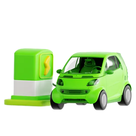 Car Charging Station  3D Icon