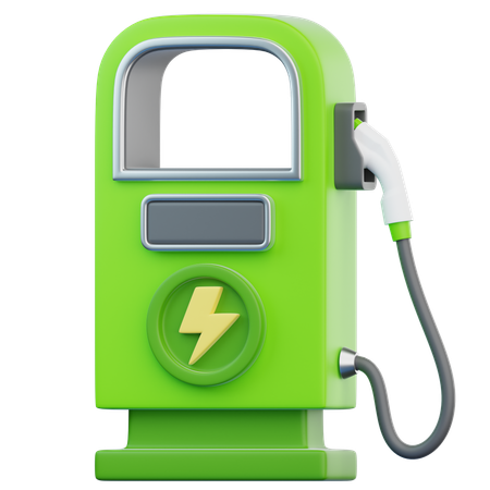 Car Charging Station  3D Icon