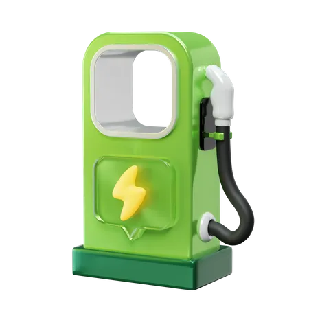 Car Charging Station 3D Icon