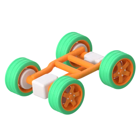 Car Chassis  3D Icon