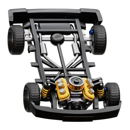 Car Chassis  3D Icon