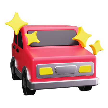 車の清掃  3D Icon