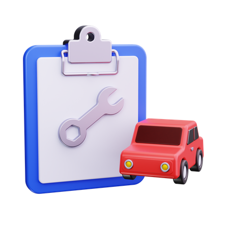 Car Contract  3D Icon