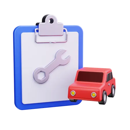 Car Contract  3D Icon