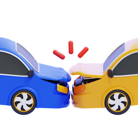 Car Crash  3D Icon